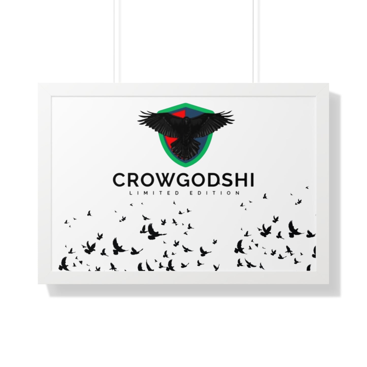 Limited Edition Crowgodshi Framed Horizontal Poster