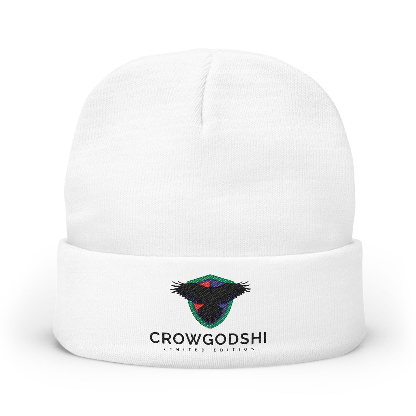 CROWGODSHI Stylish Embroidered Knit Beanie