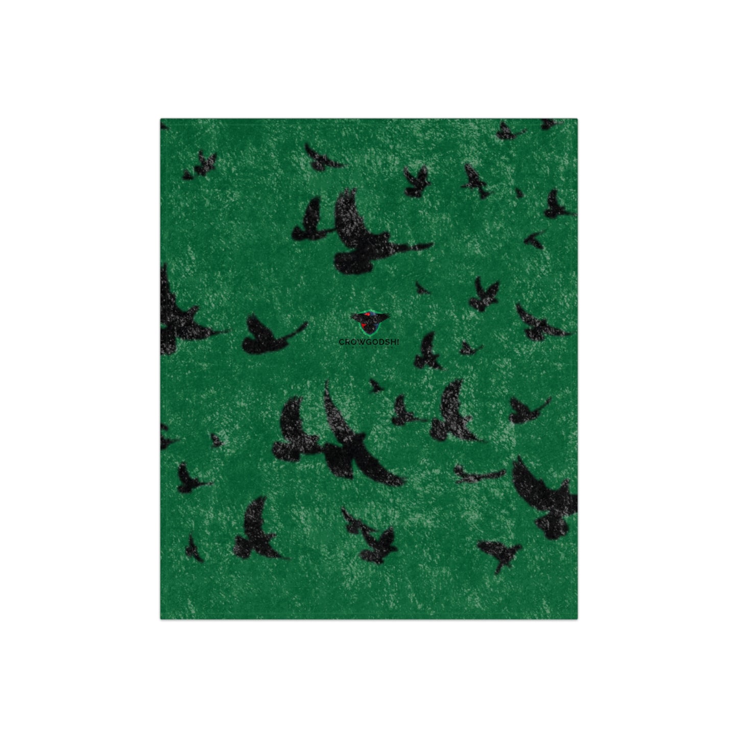 Cozy Crushed Velvet Blanket with Bird Design - Perfect for Home Decor & Gifting