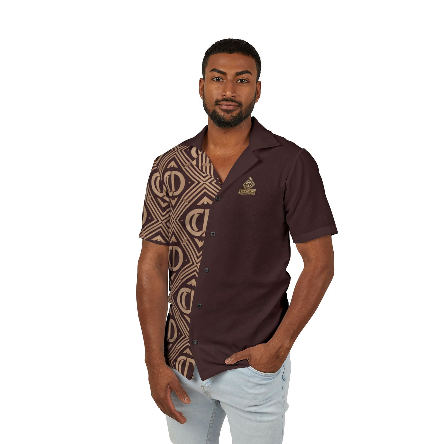 Crowgodshi Designer Tropical Hawaiian Shirt