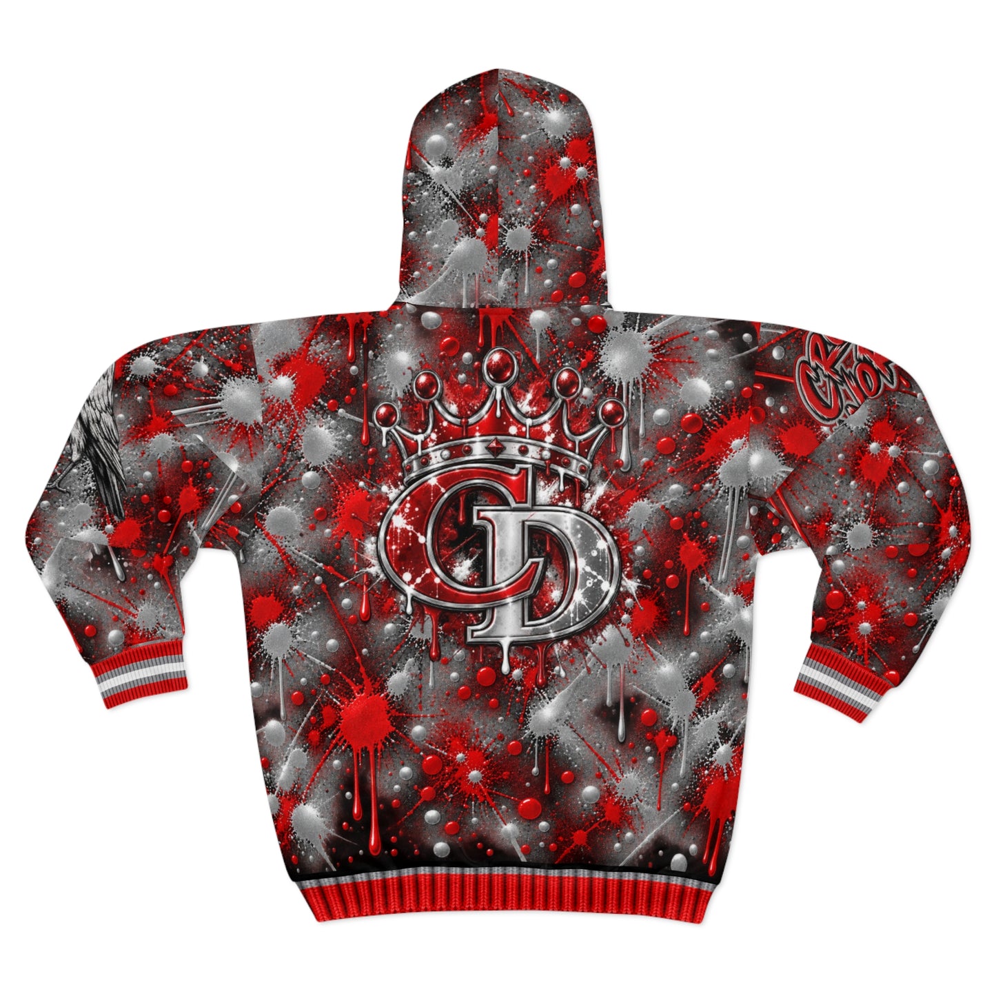 Crowgodshi Designer Zip Hoodie