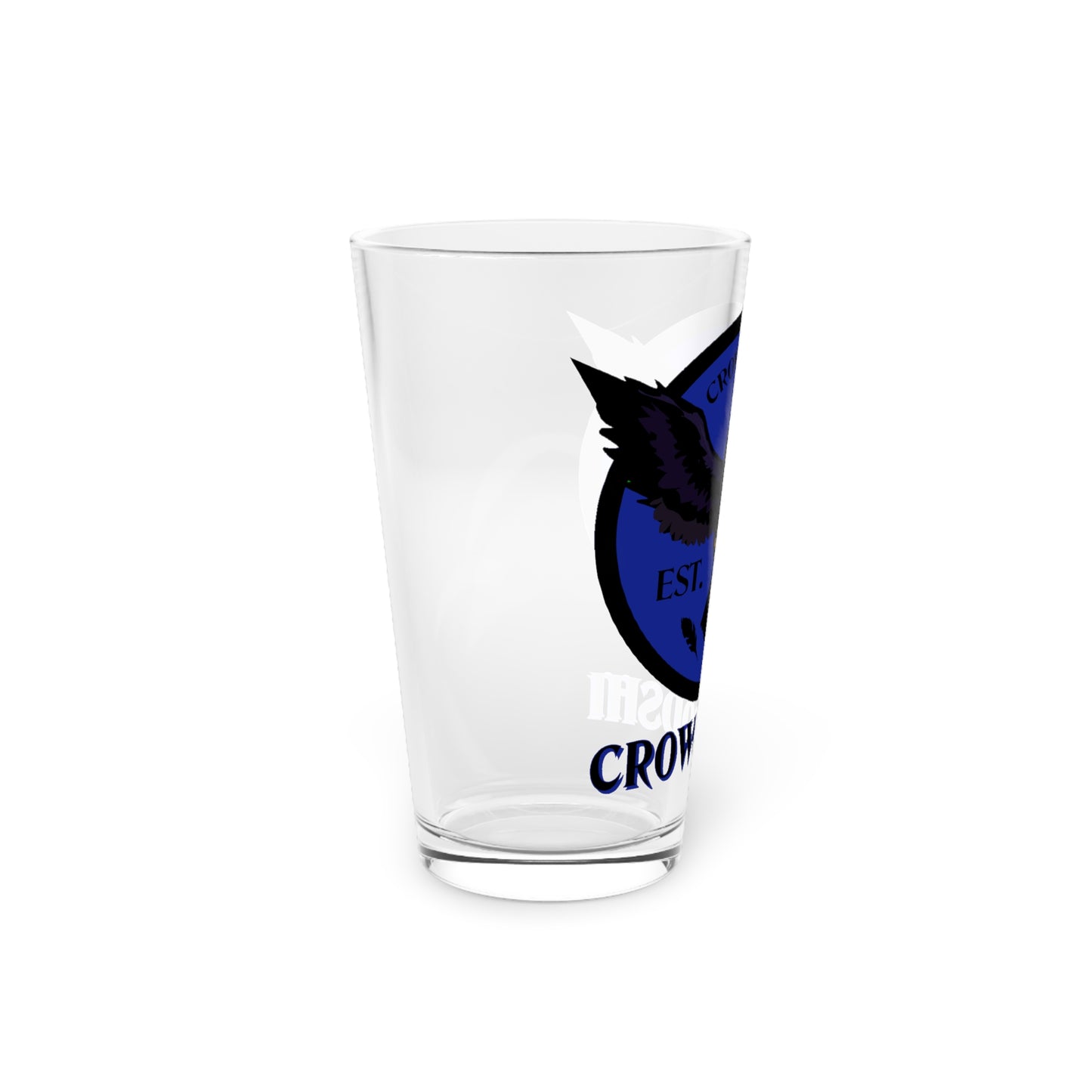 Duke Blue Logo Crowgodshi Pint Glass, 16oz