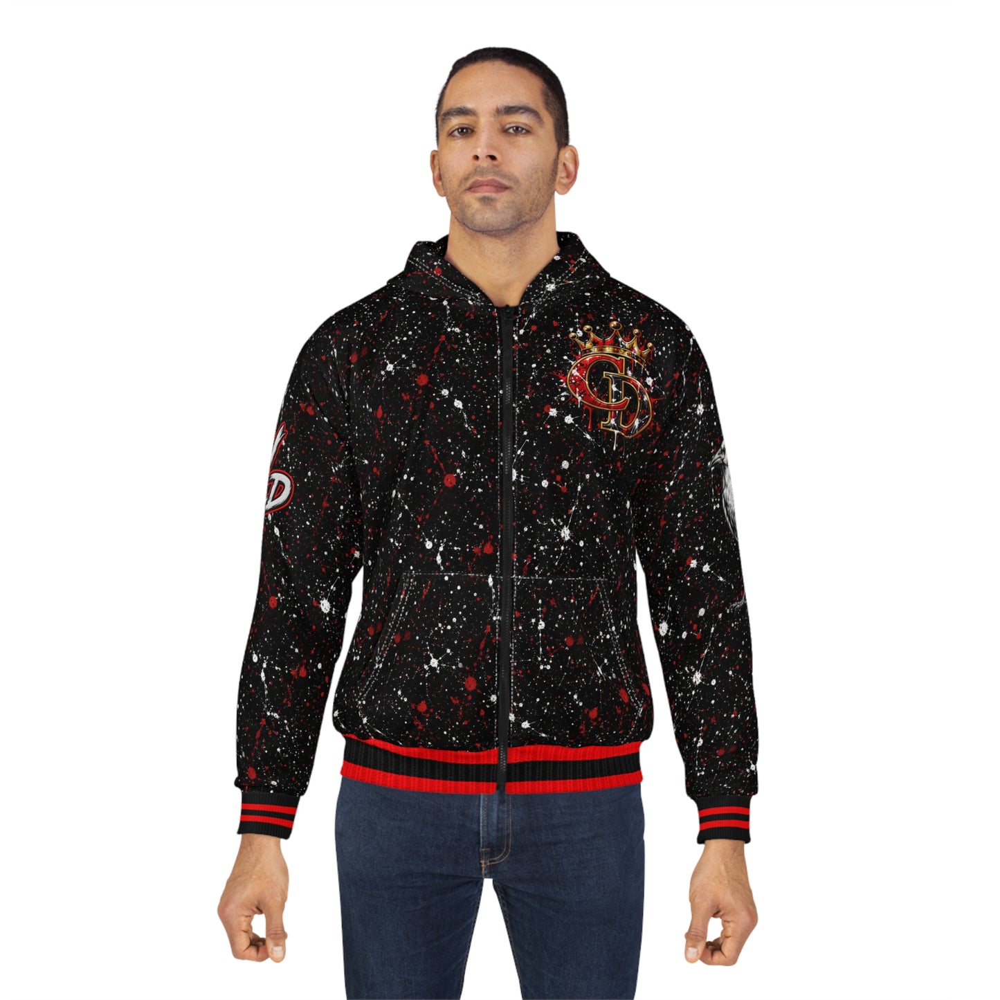 Crowgodshi Designer Zip Hoodie