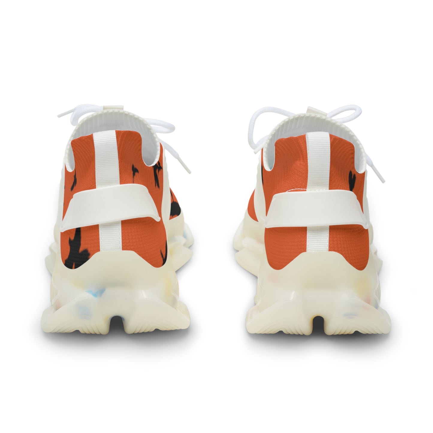 Crowgodshi Mesh Sneakers with Artistic Bird Print