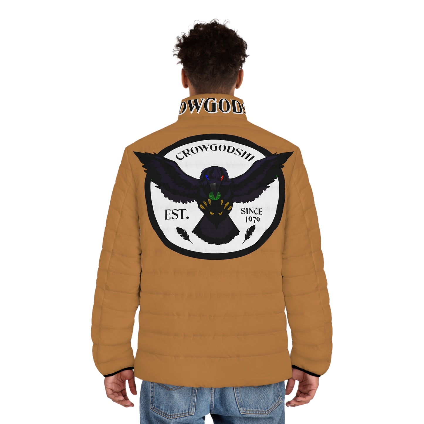 3rd Generation Men's CROWGODSHI Puffer Jacket, LIGHT BROWN
