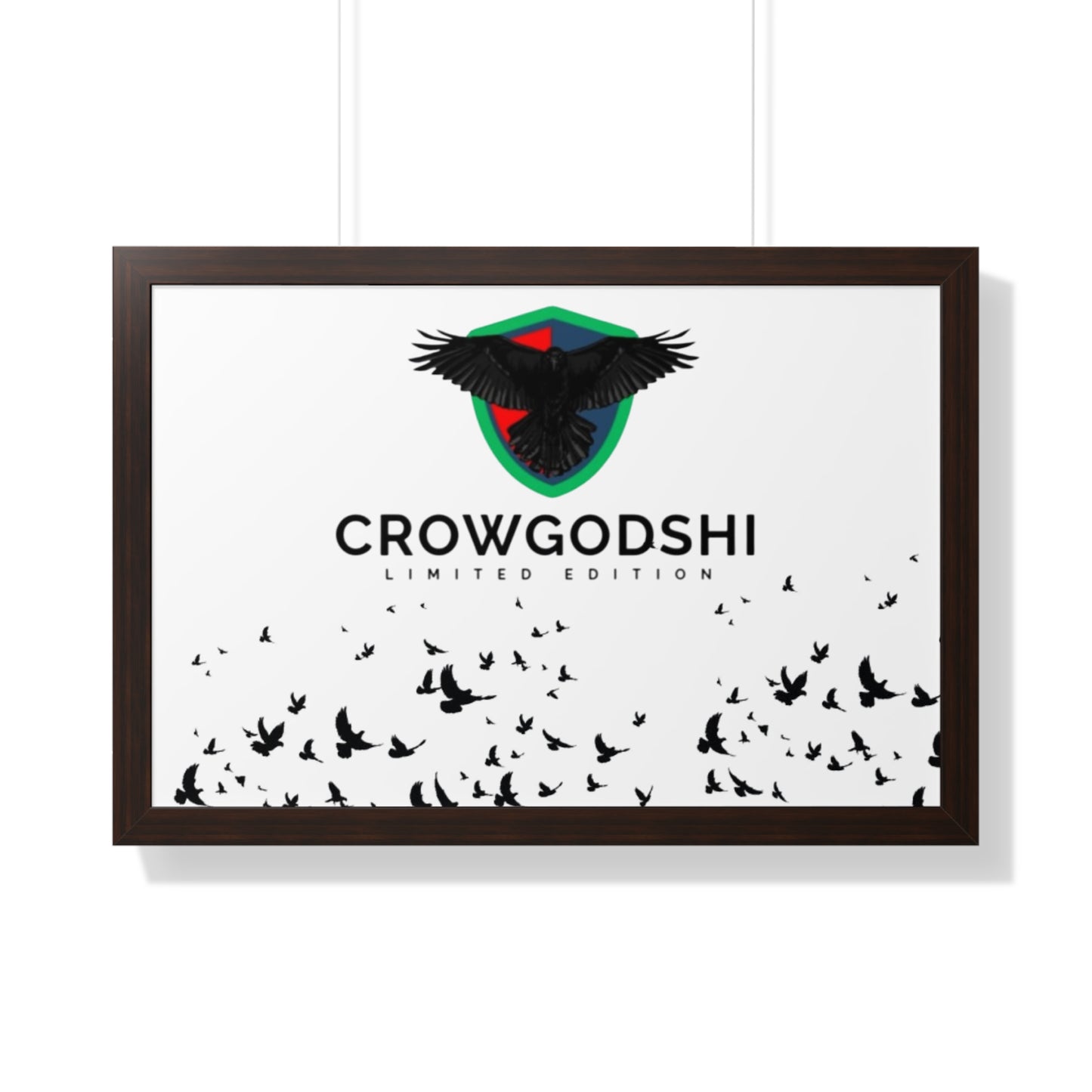 Limited Edition Crowgodshi Framed Horizontal Poster