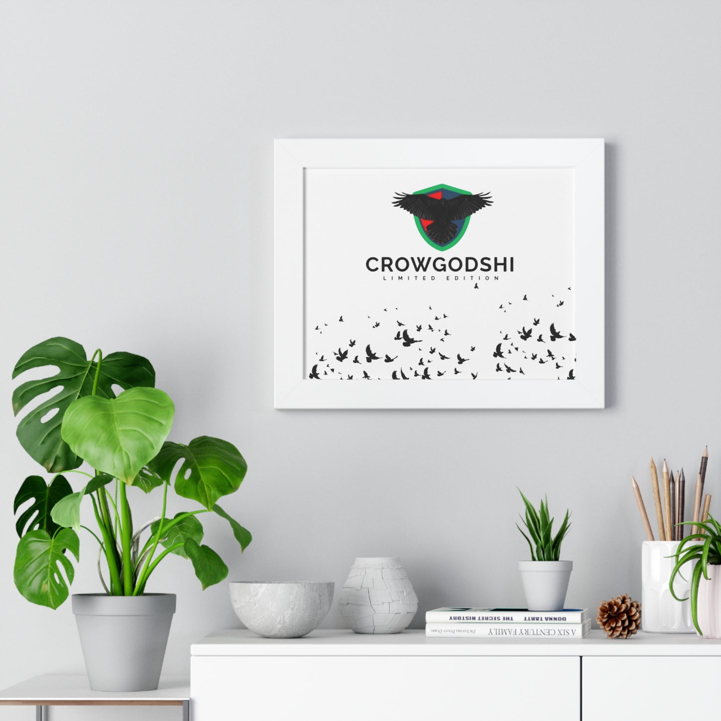 Limited Edition Crowgodshi Framed Horizontal Poster