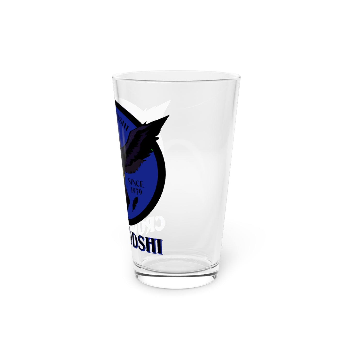 Duke Blue Logo Crowgodshi Pint Glass, 16oz