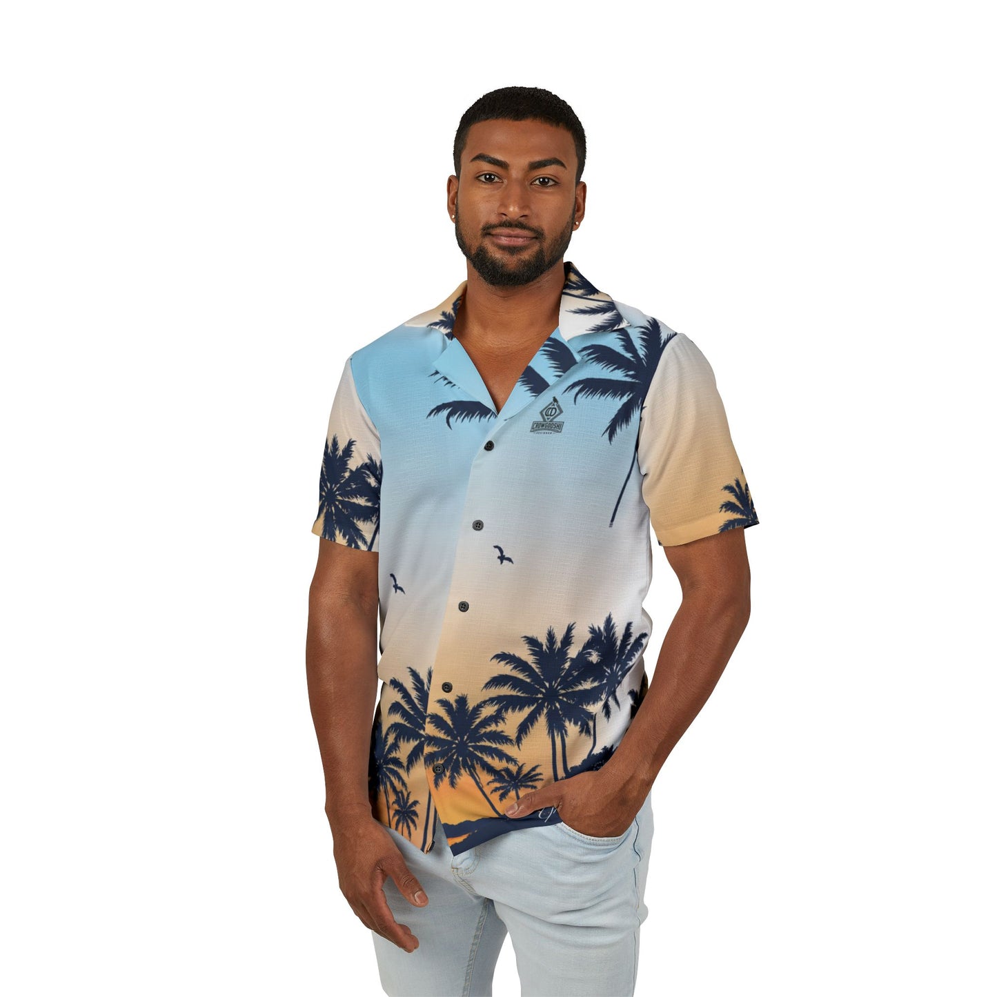 Crowgodshi Designer Tropical Hawaiian Shirt