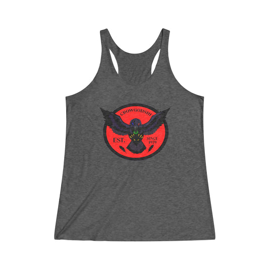 Women's Crowgodshi First Generation Limited Edition Tank Top, RED LOGO