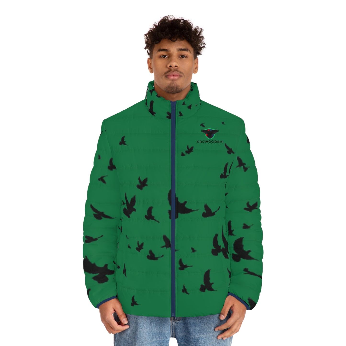 Crowgodshi Limited Edition Men's Puffer Jacket (GREEN)