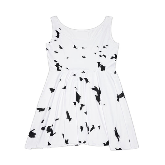 Elegant Women's Skater Dress - Crowgodshi Limited Edition