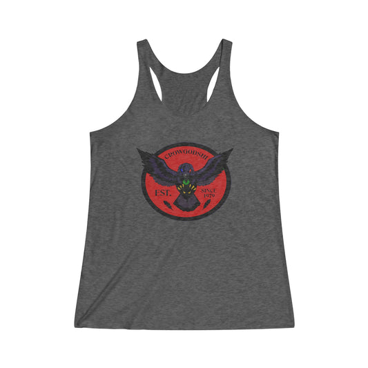 Women's Crowgodshi First Generation Limited Edition Tank Top, BURGUNDY LOGO