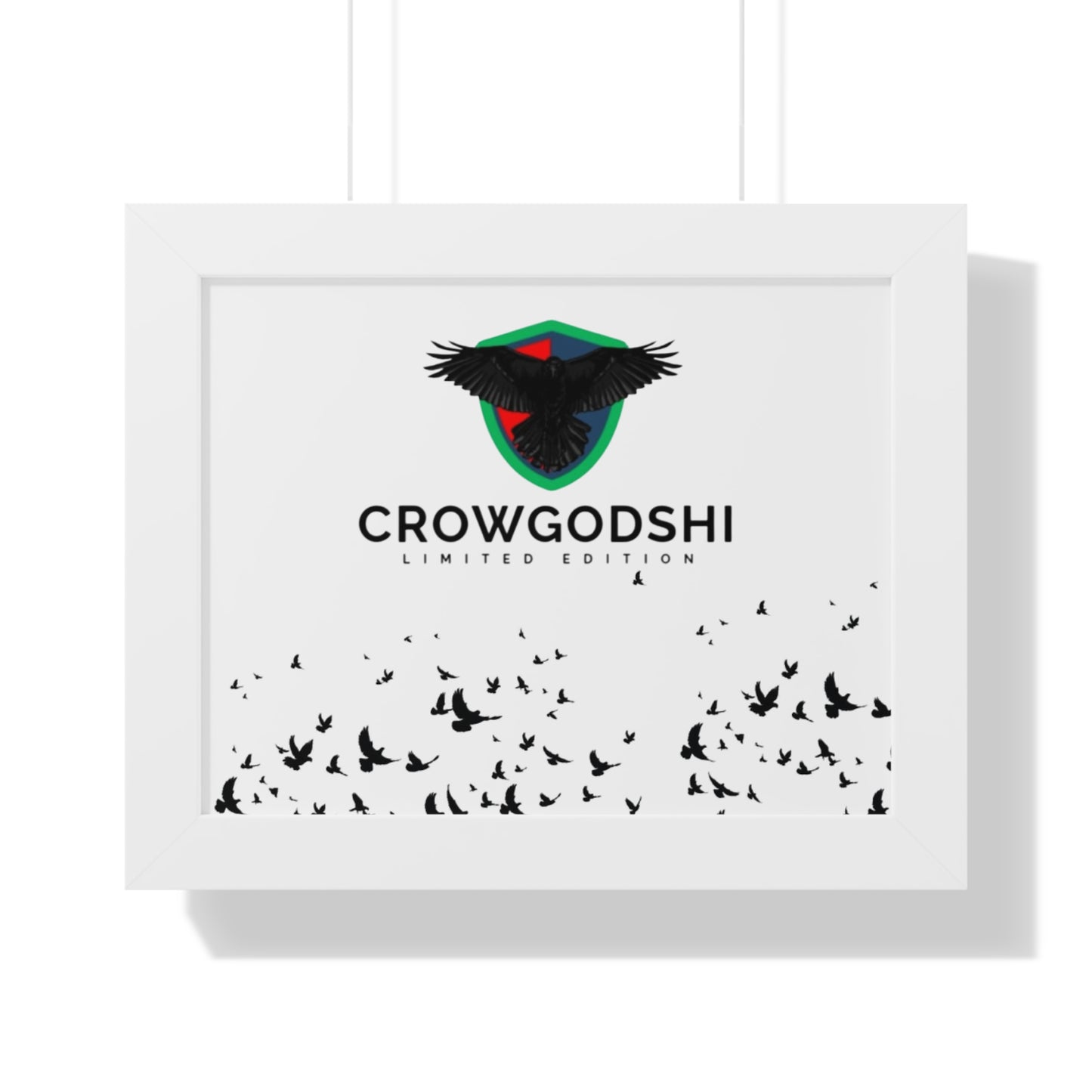 Limited Edition Crowgodshi Framed Horizontal Poster