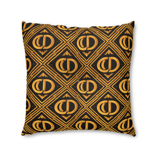 Crowgodshi Designer Tufted Square Cushion