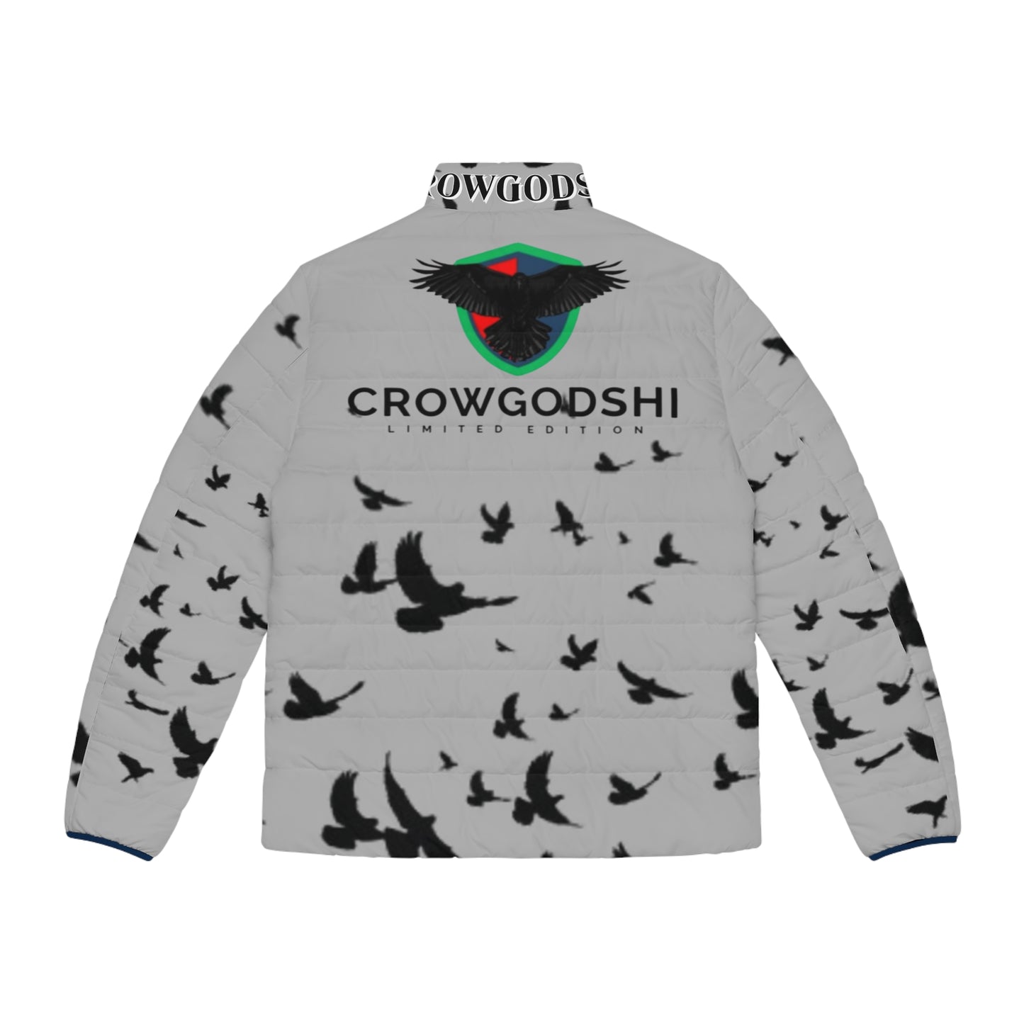 Crowgodshi Limited Edition Men's Puffer Jacket (LIGHT GRAY)