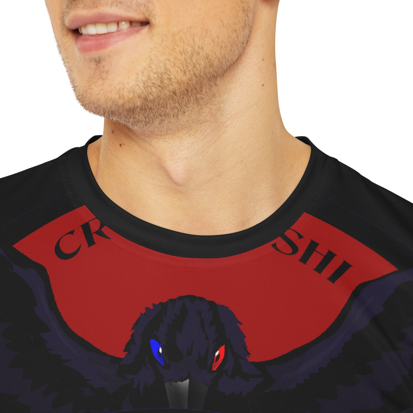Special Edition Crowgodshi Designer T-shirt, BURGUNDY LOGO