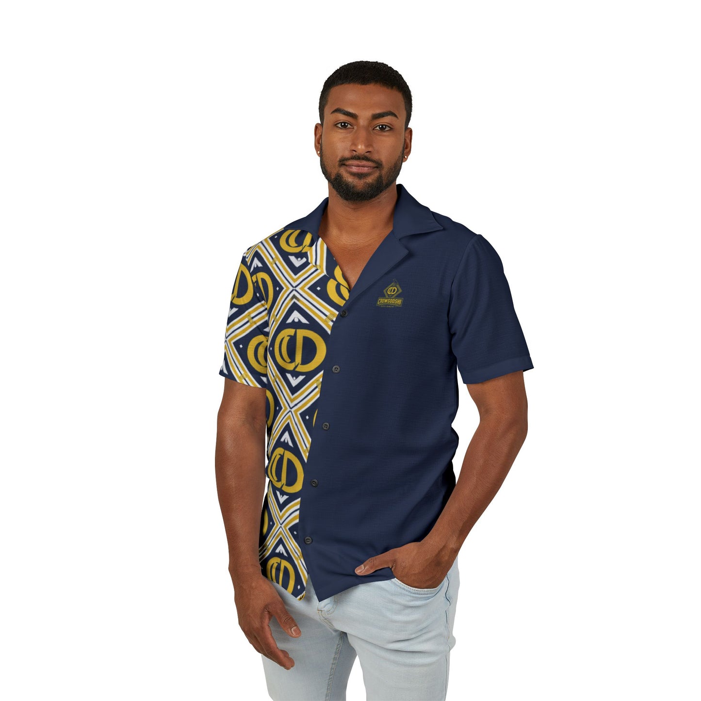 Crowgodshi Designer Tropical Hawaiian Shirt