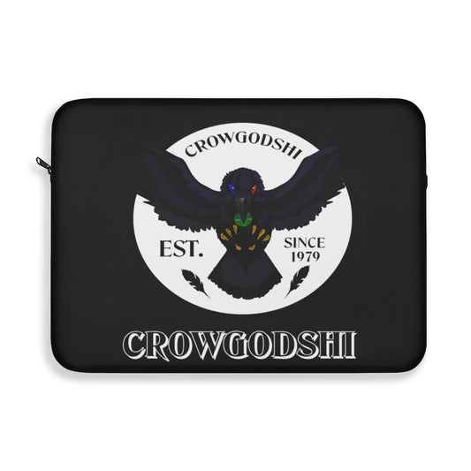 Crowgodshi First Generation Laptop Sleeve, WHITE LOGO