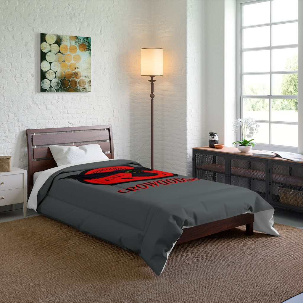 Crowgodshi First Generation Comforter, RED LOGO