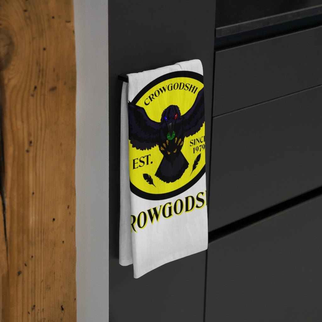Crowgodshi Kitchen Towel, YELLOW LOGO