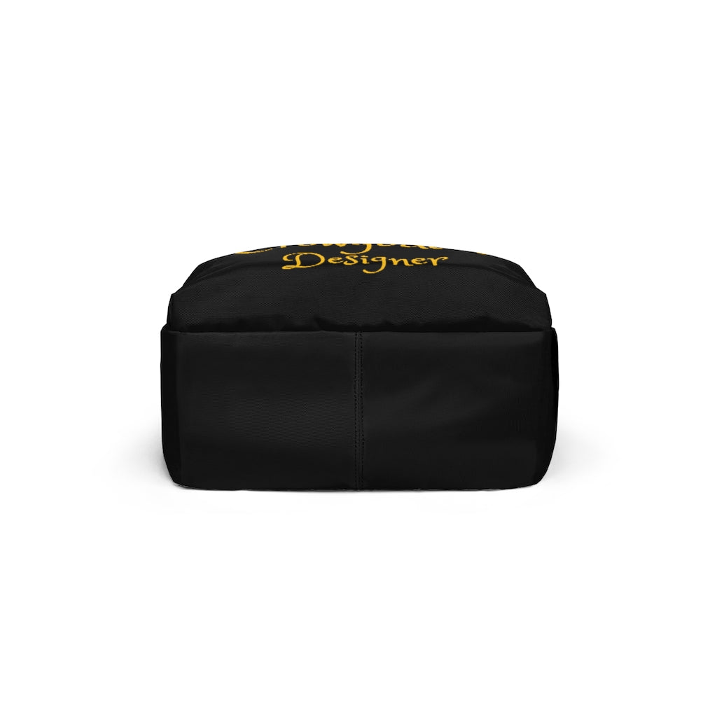 Crowgodshi Designer-X Backpack, GOLD LOGO