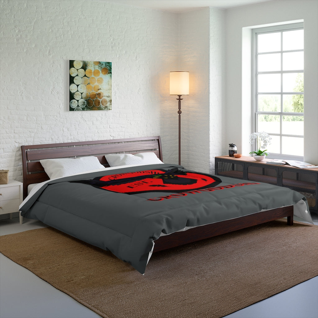 Crowgodshi First Generation Comforter, RED LOGO