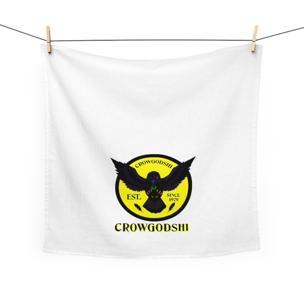 Crowgodshi Kitchen Towel, YELLOW LOGO