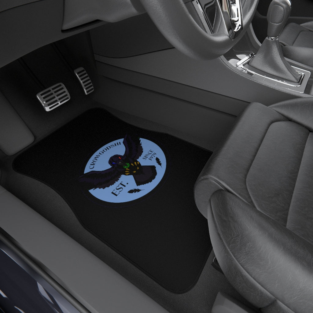 Crowgodshi Car Mats (2x Front), CAROLINA BLUE