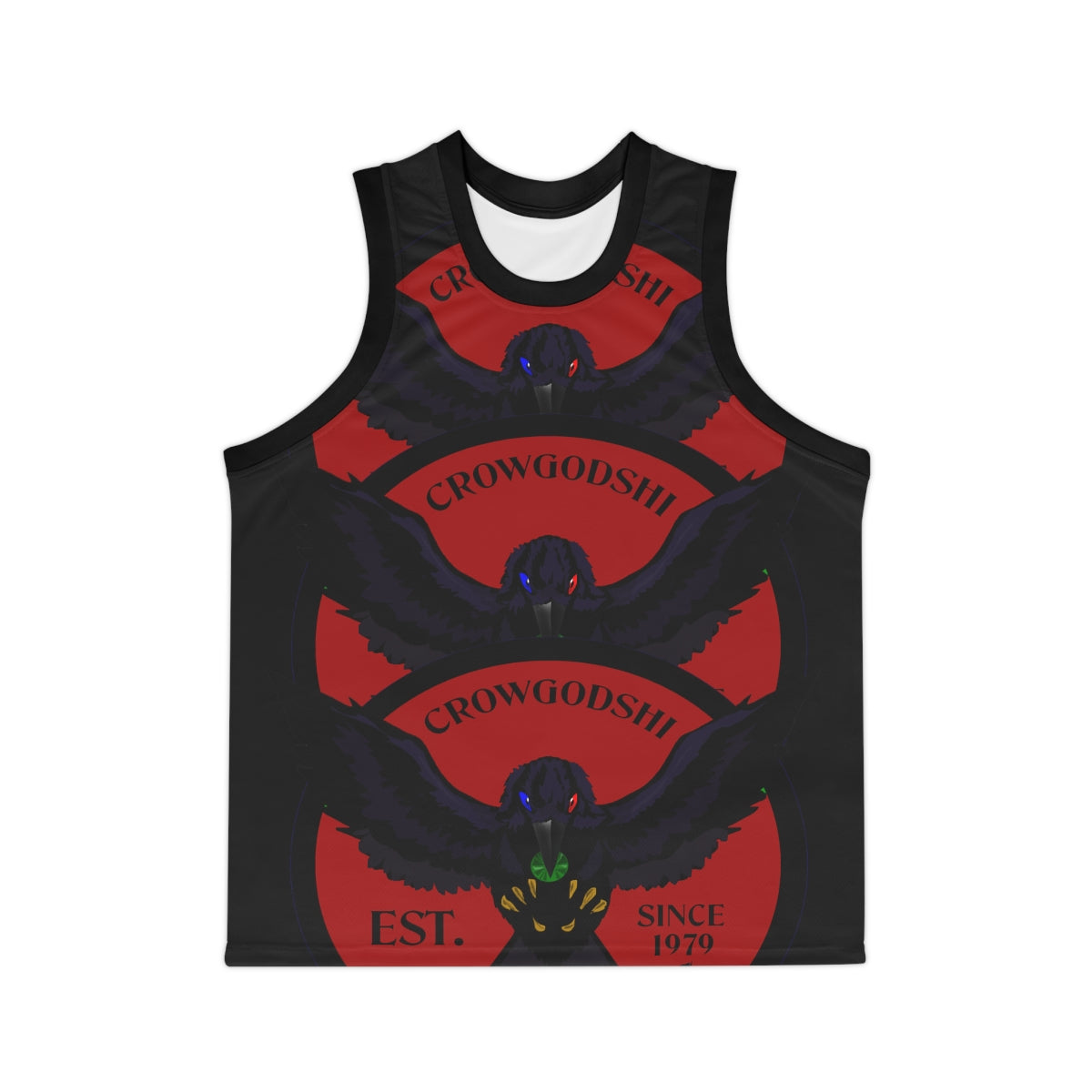 Special Edition Crowgodshi Designer Basketball Jersey, BURGUNDY LOGO