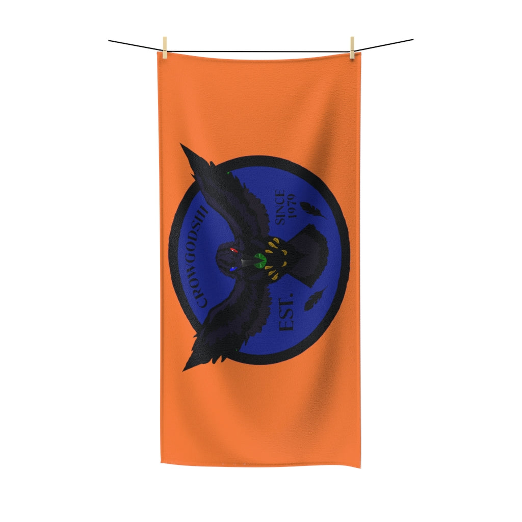 Crowgodshi First Generation Bathroom Towel, BLUE LOGO