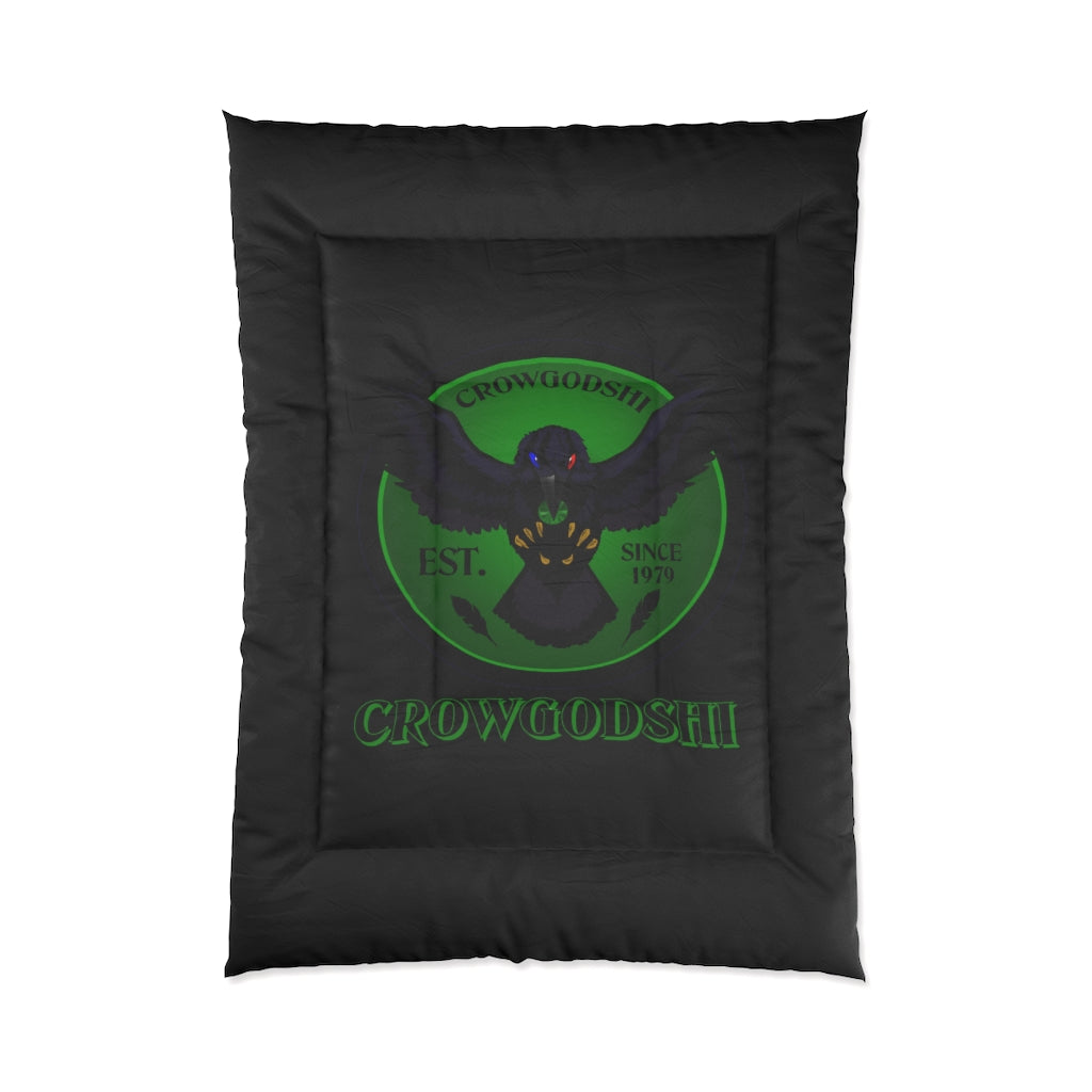 Crowgodshi  Comforter, BLACK