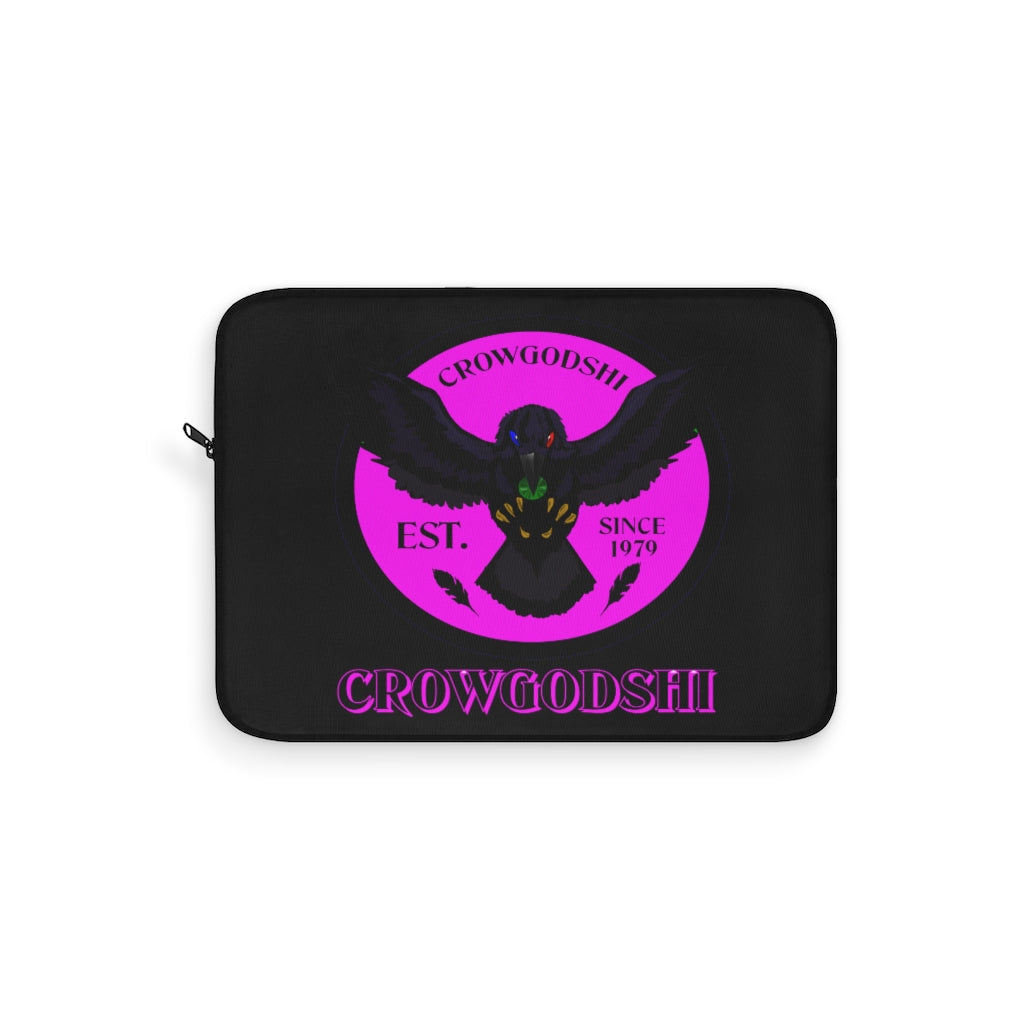 Crowgodshi First Generation Laptop Sleeve, PINK LOGO