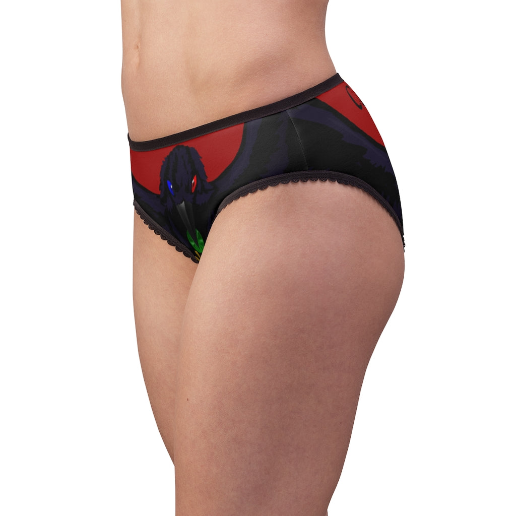 Women's Crowgodshi First Generation Limited Edition Panties, BURGUNDY LOGO