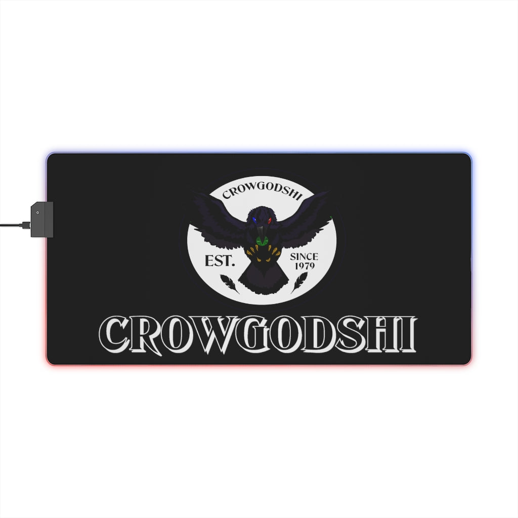 Crowgodshi LED Mouse Pad, WHITE