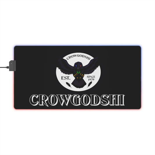Crowgodshi LED Mouse Pad, WHITE