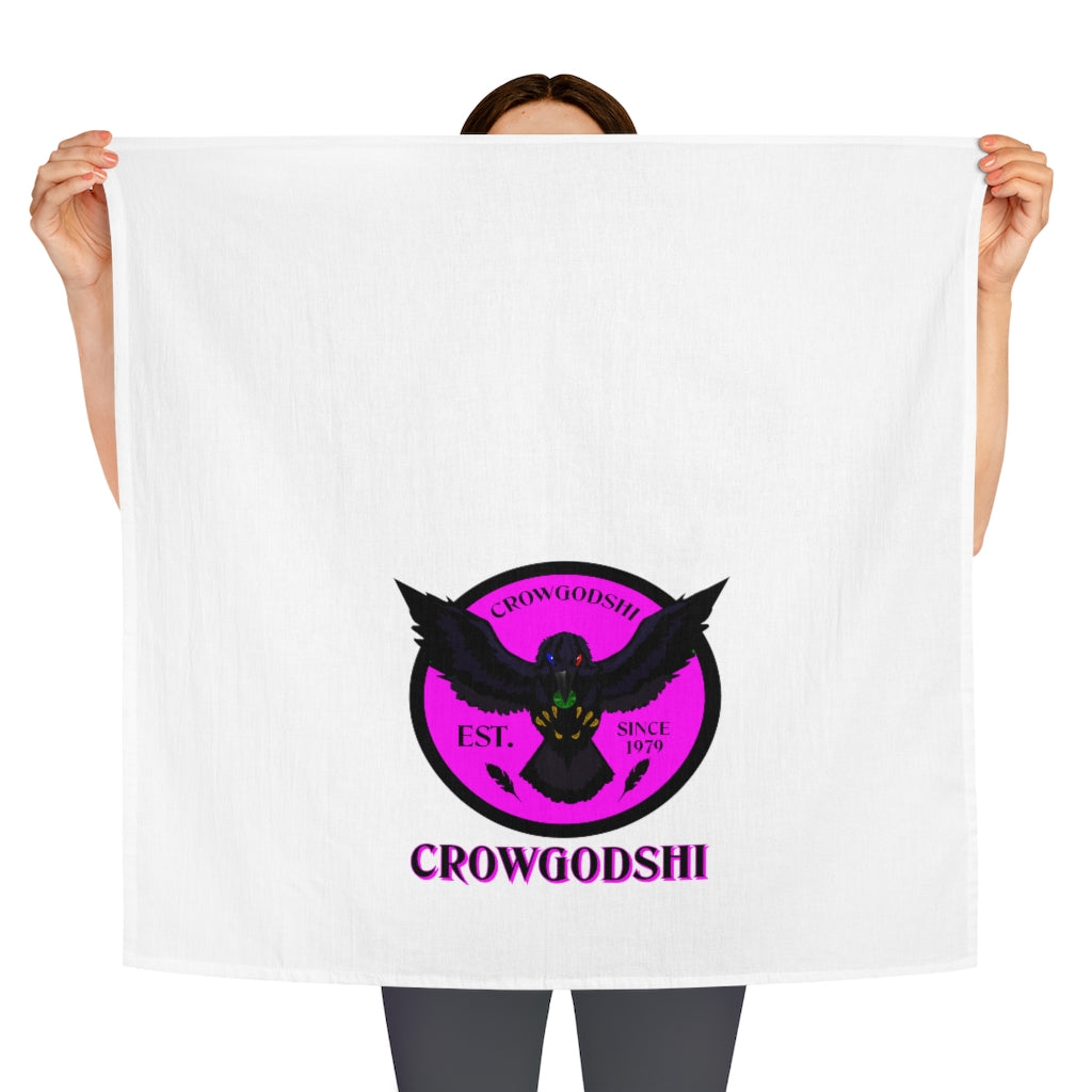 Crowgodshi Kitchen Towel, PINK LOGO