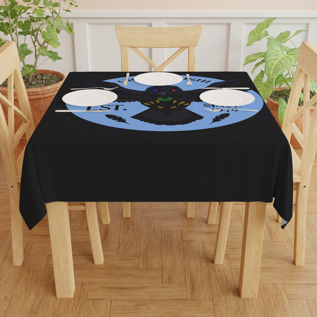 Crowgodshi Table Cloth, CAROLINA BLUE LOGO