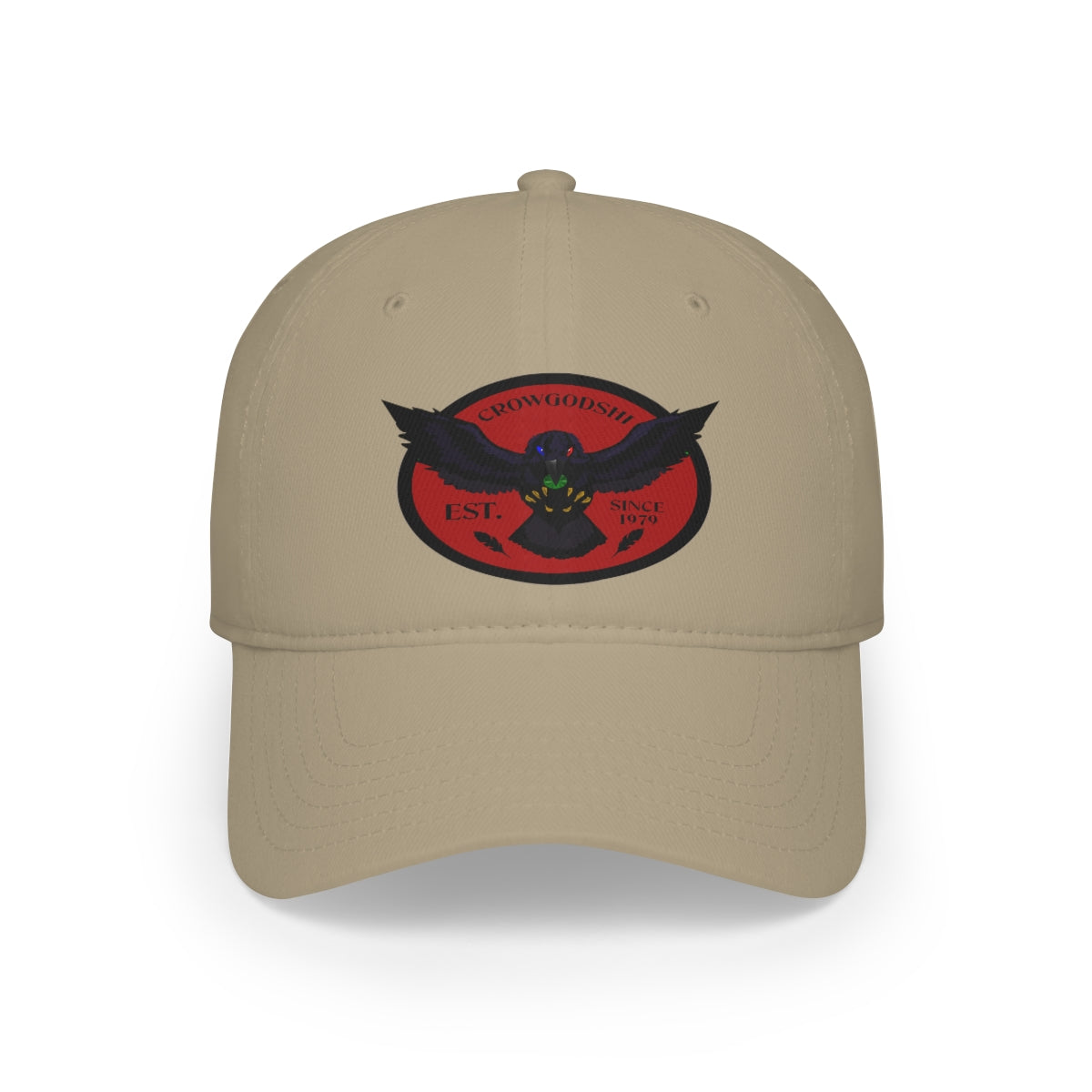 Crowgodshi Duckbill Hat, BURGUNDY LOGO