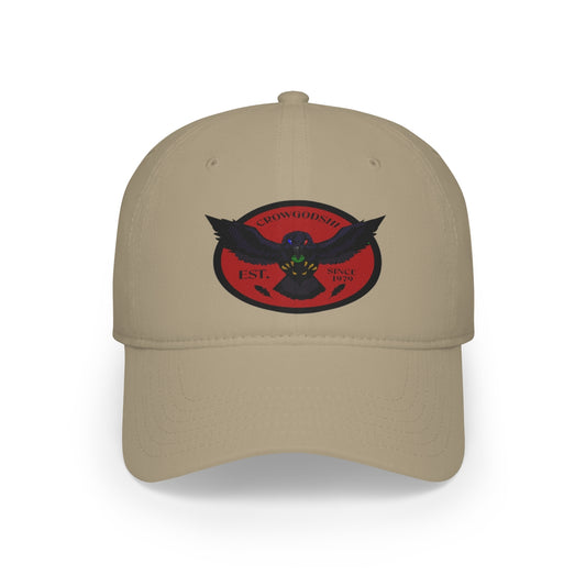 Crowgodshi Duckbill Hat, BURGUNDY LOGO