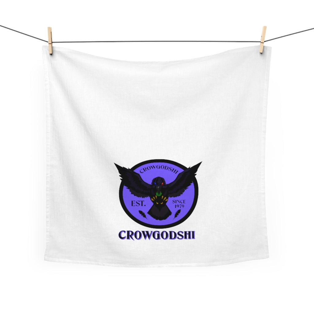 Crowgodshi Kitchen Towel, PURPLE LOGO