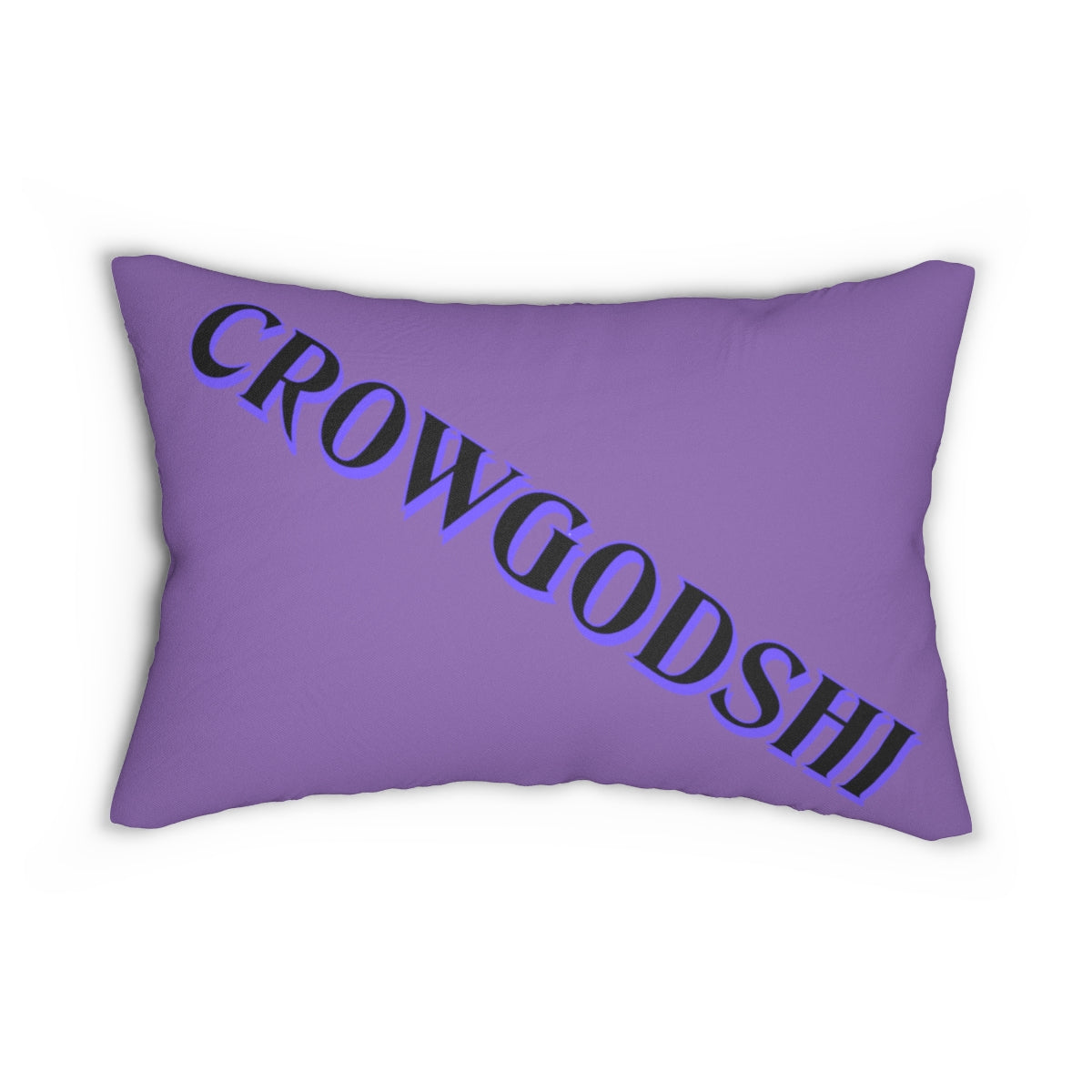 Crowgodshi First Generation Lumbar Pillow, PURPLE LOGO