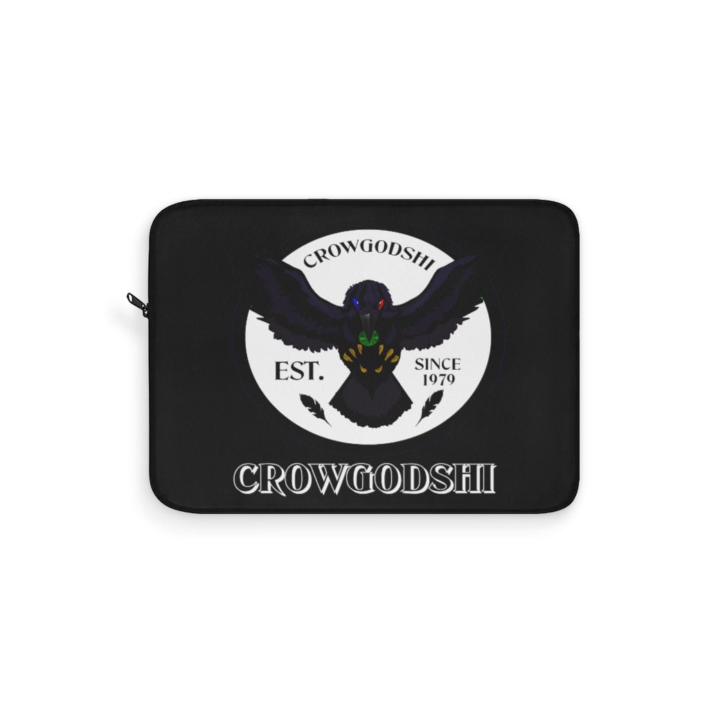 Crowgodshi First Generation Laptop Sleeve, WHITE LOGO
