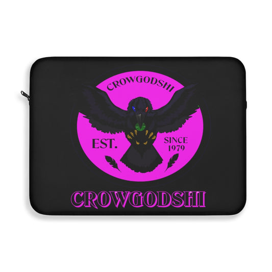 Crowgodshi First Generation Laptop Sleeve, PINK LOGO