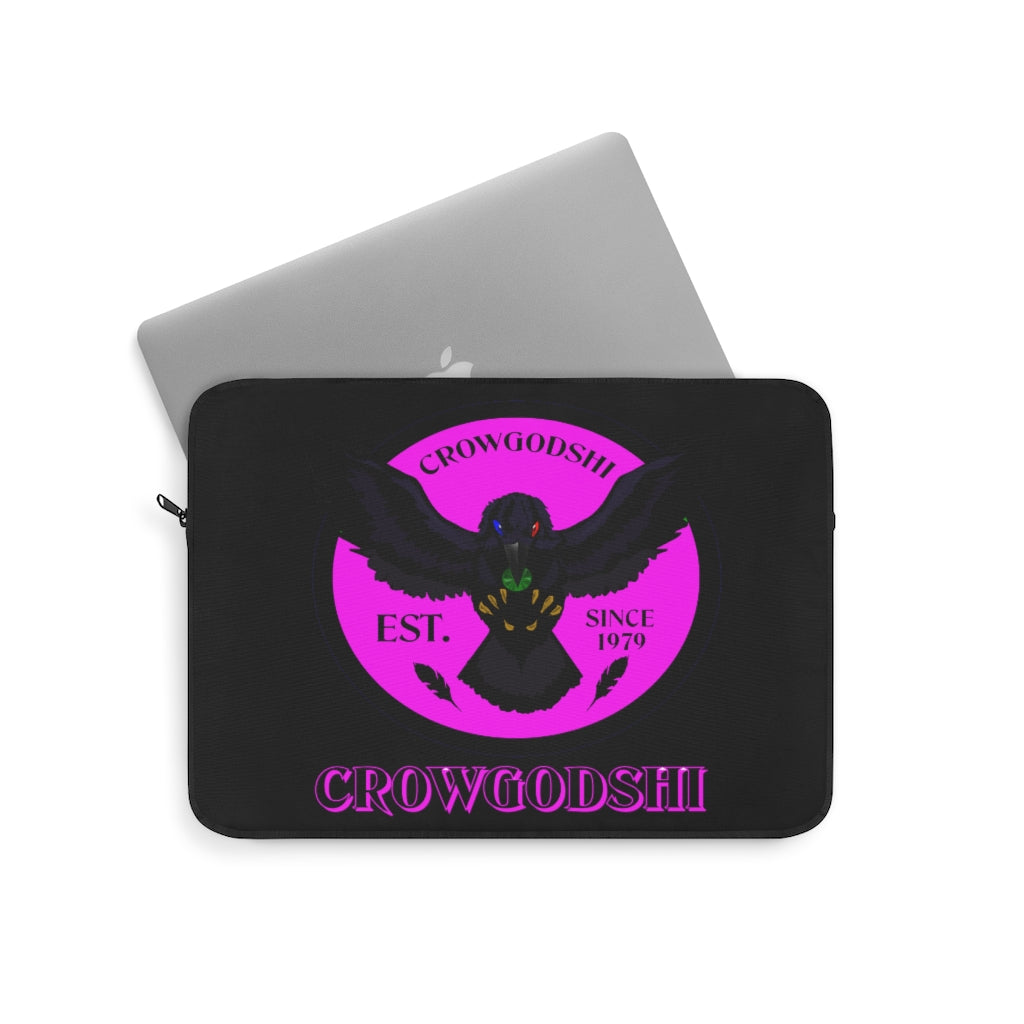 Crowgodshi First Generation Laptop Sleeve, PINK LOGO