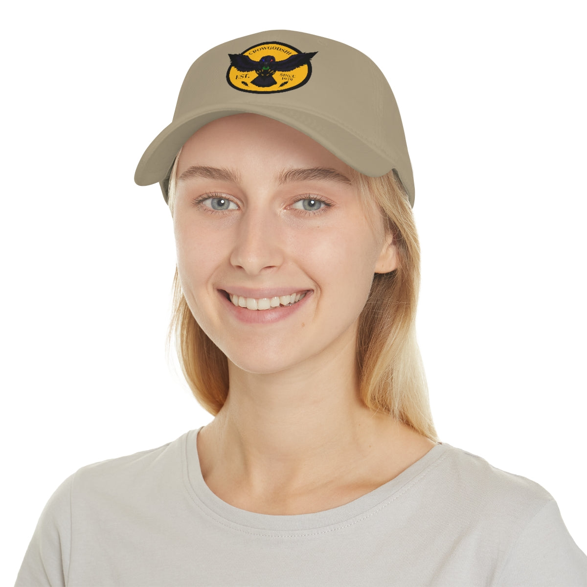 Crowgodshi Duckbill Hat, GOLD LOGO