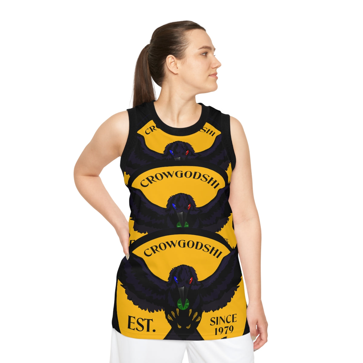 Special Edition Crowgodshi Designer Basketball Jersey, GOLD LOGO