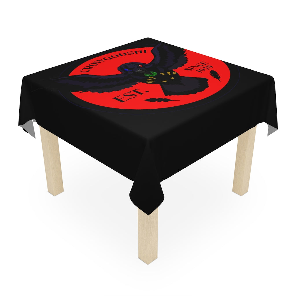 Crowgodshi Table Cloth, RED LOGO
