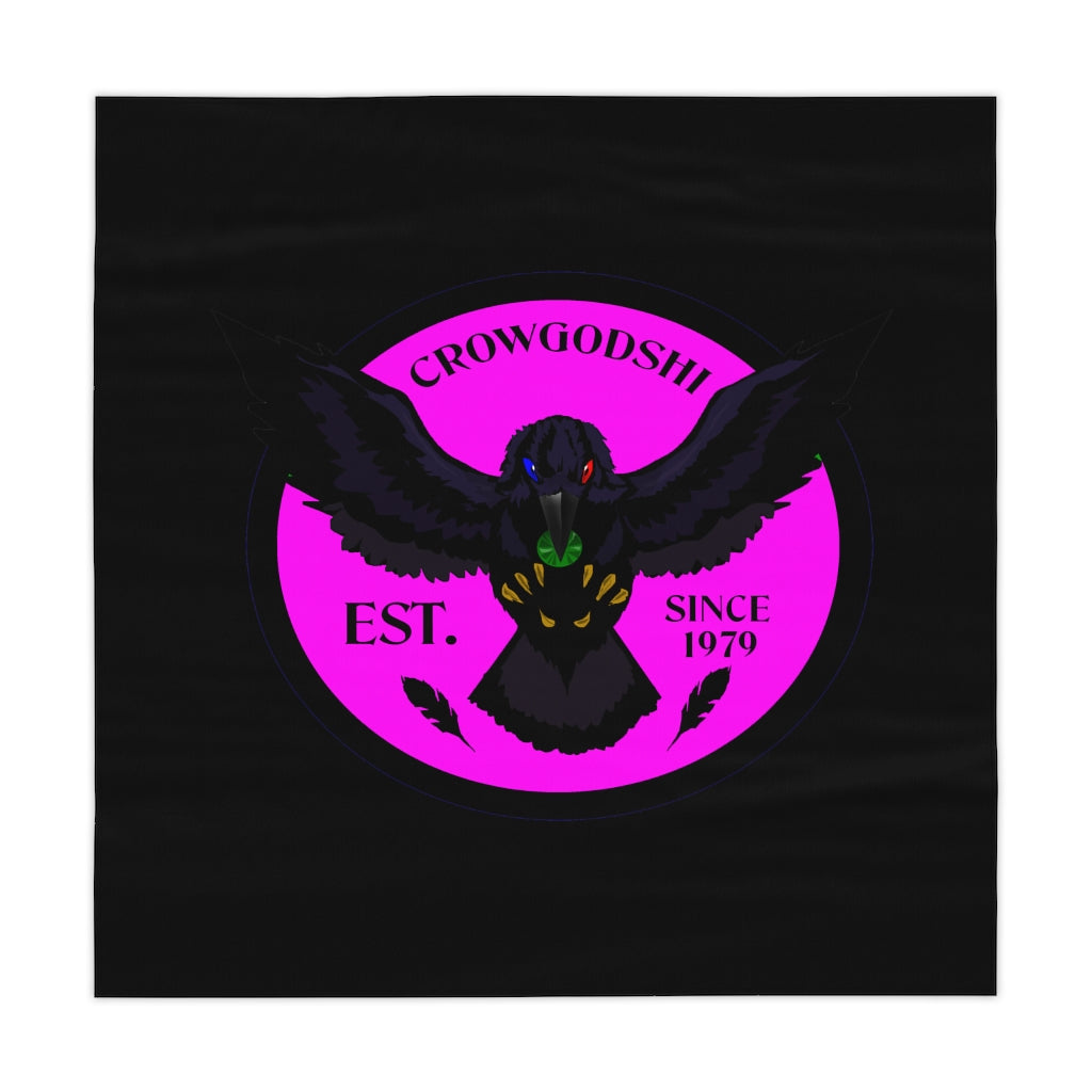 Crowgodshi Table Cloth, PINK LOGO