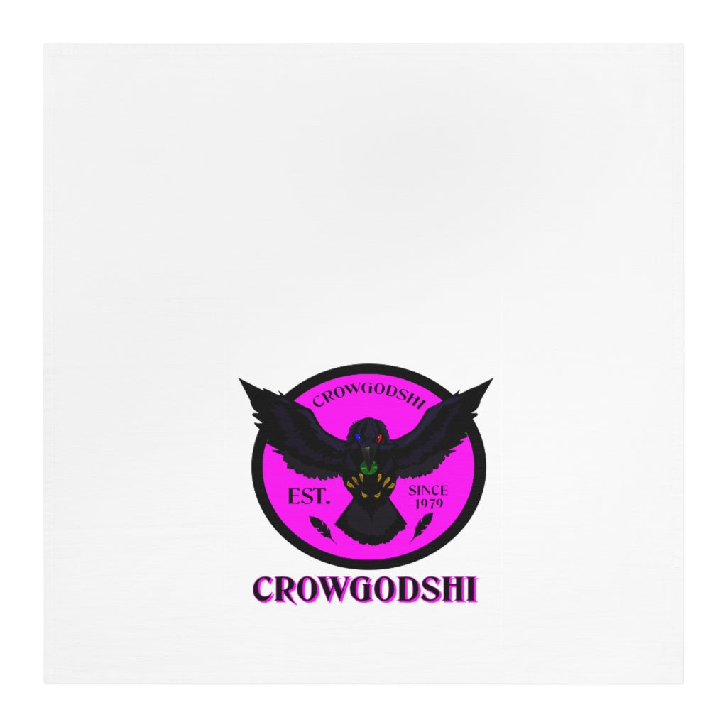 Crowgodshi Kitchen Towel, PINK LOGO